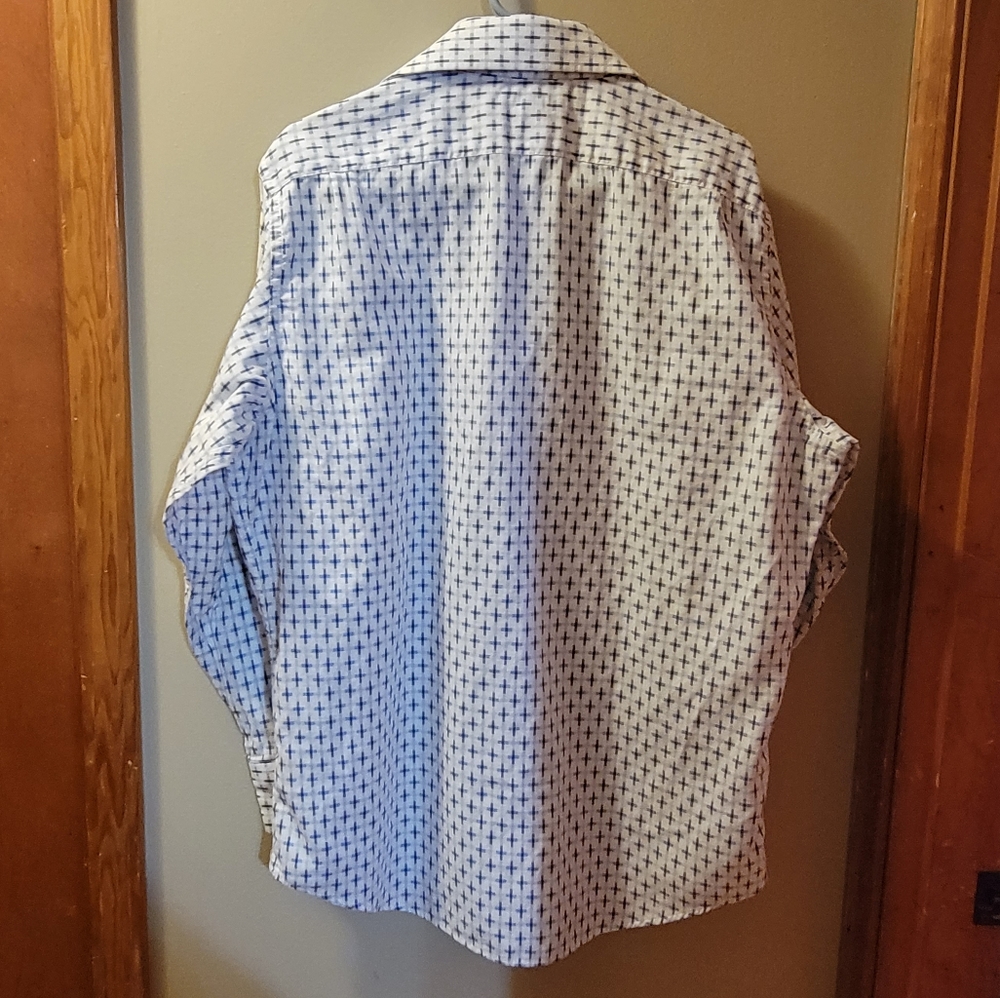 Men's Banana Rublic Button Down Long Sleeve Dress Shirt size XL 17-17 1/2 - Picture 7 of 10